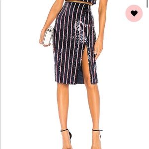 Sequence Red, white and blue Skirt